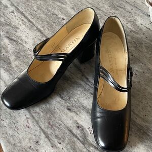 Black Heeled Mary Jane Shoes